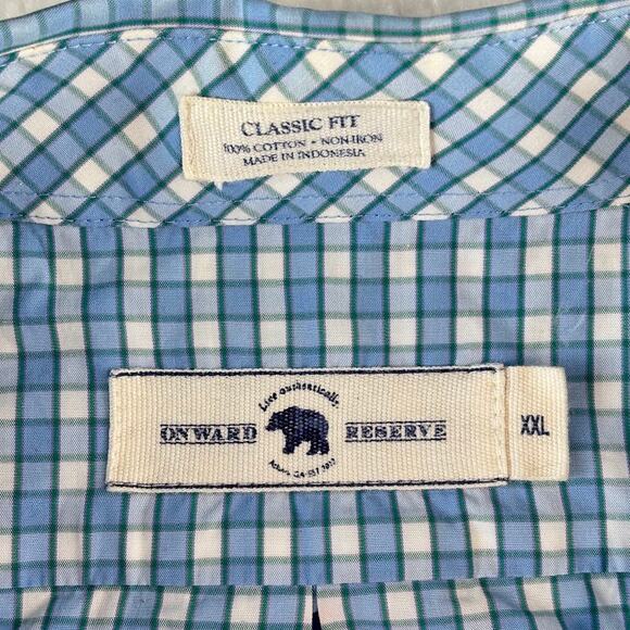 Onward Reserve Shirt Mens Large Classic Fit Button Down Long Sleeve - Picture 5 of 8